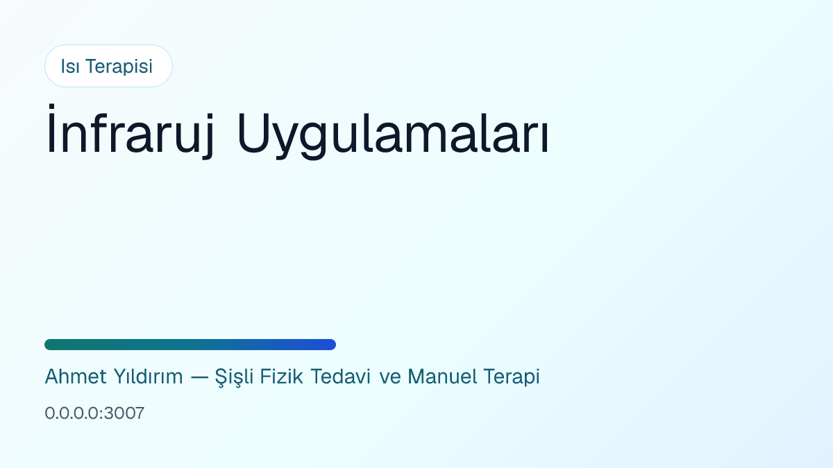 İnfraruj Uygulamaları
