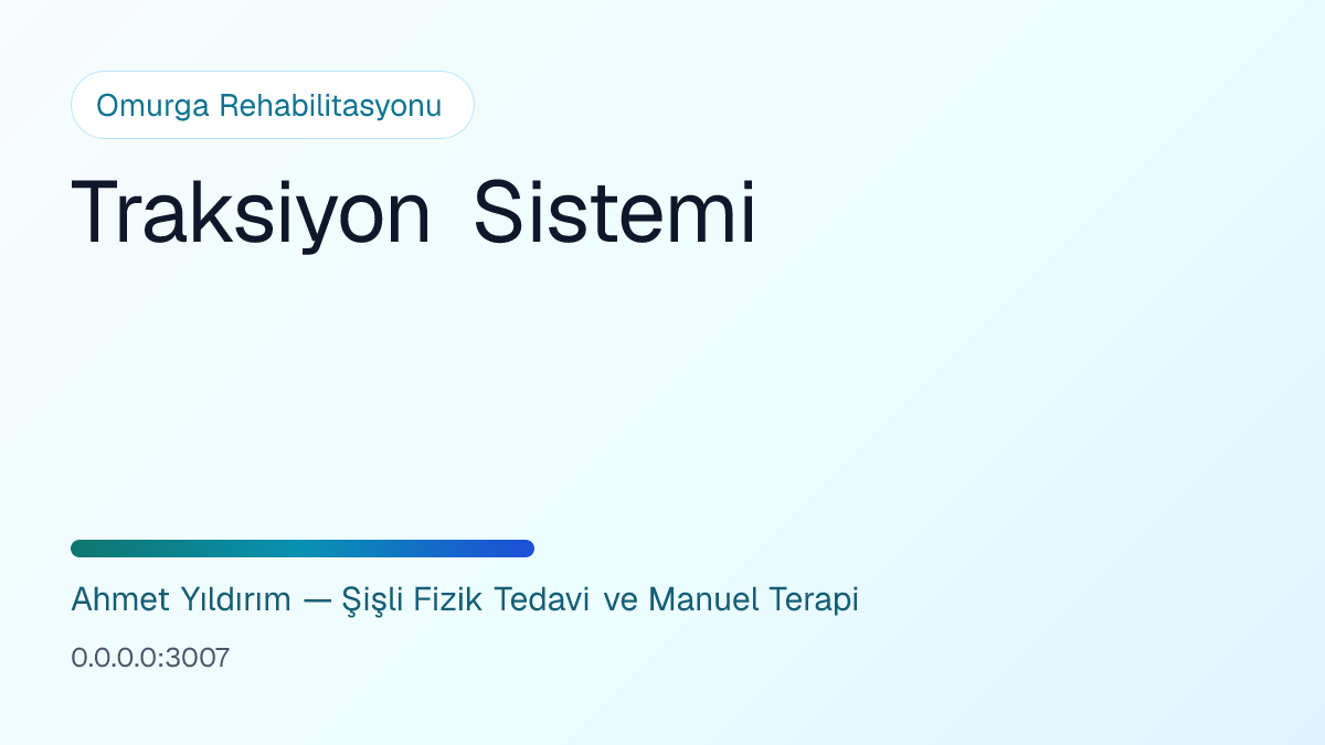Traksiyon Sistemi