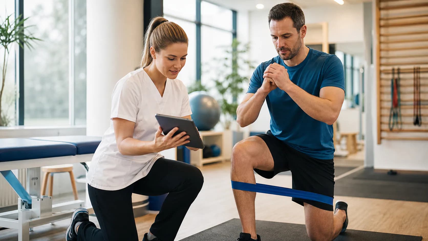 Yeni Gelişen Osteopati Yaklaşımları Nedir? için fizyoterapi değerlendirmesini temsil eden klinik görsel